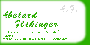 abelard flikinger business card